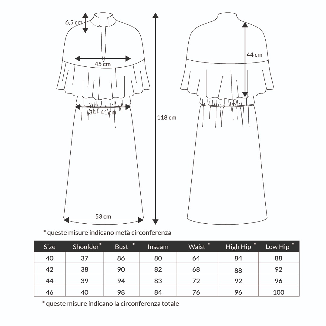 size Louisa Dress guide